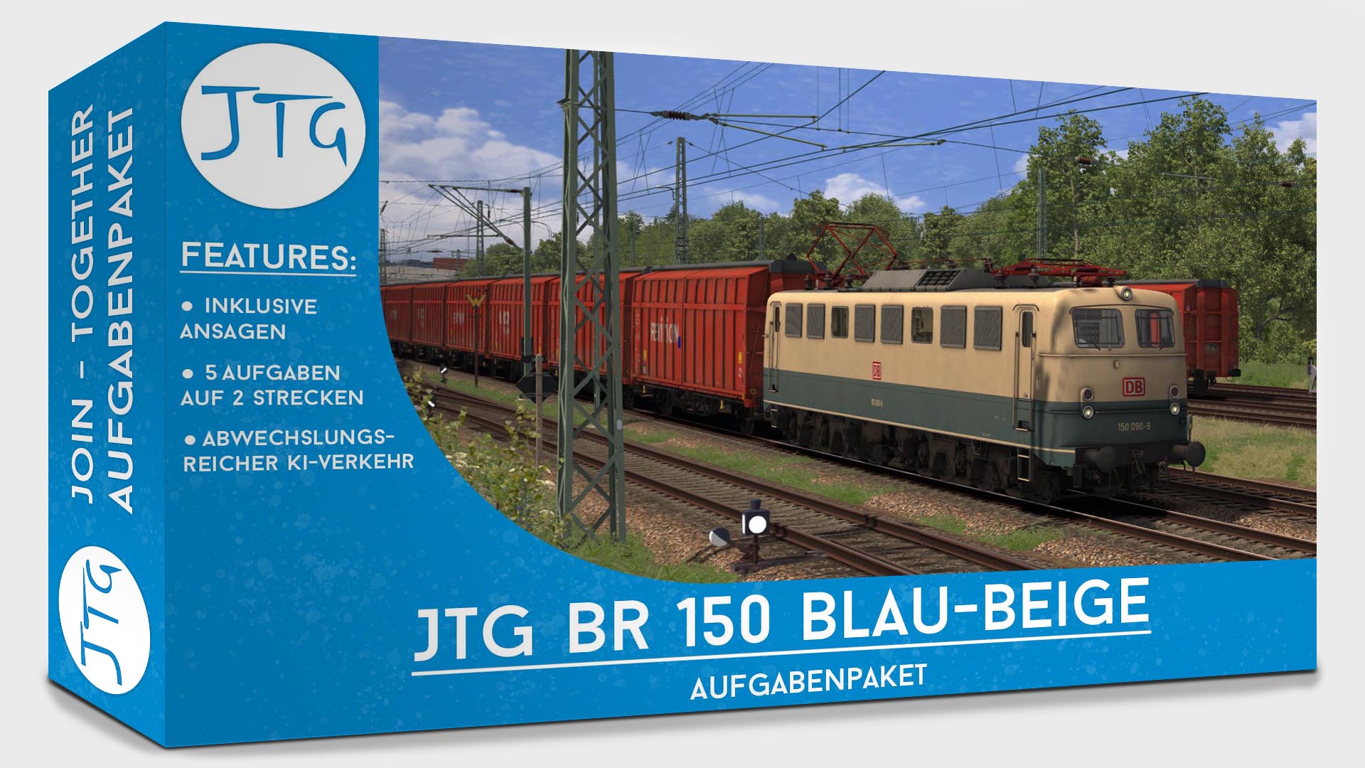 JTG BR150 Scenario Package Blue-Beige 